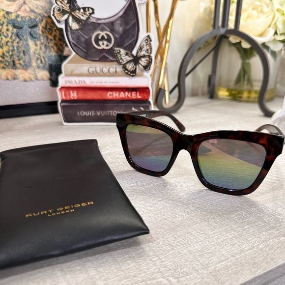 Kurt Geiger Women's Brown Sunglasses - Picture 1 of 3